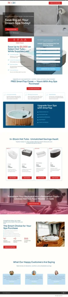 PRO SPA PROMOTION LANDING PAGE